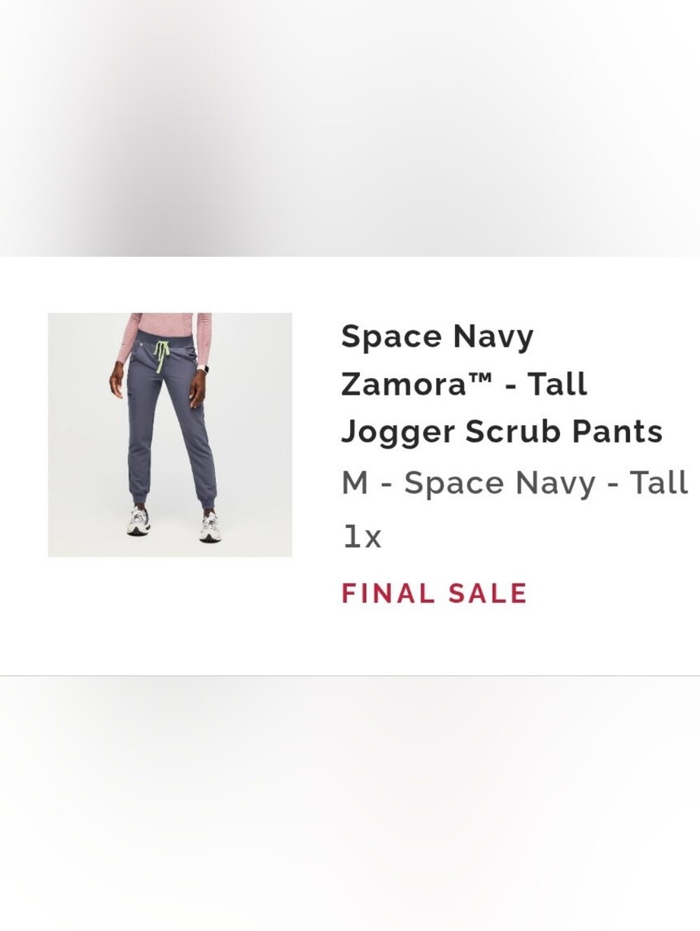 Figs, Space Navy, Zamora Jogger Scrub Pants, Medium Tall - Picture 12 of 12